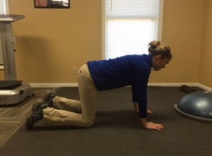 quadruped position exercise demonstration