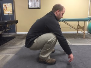 Dr. Curtis demonstrates proper position